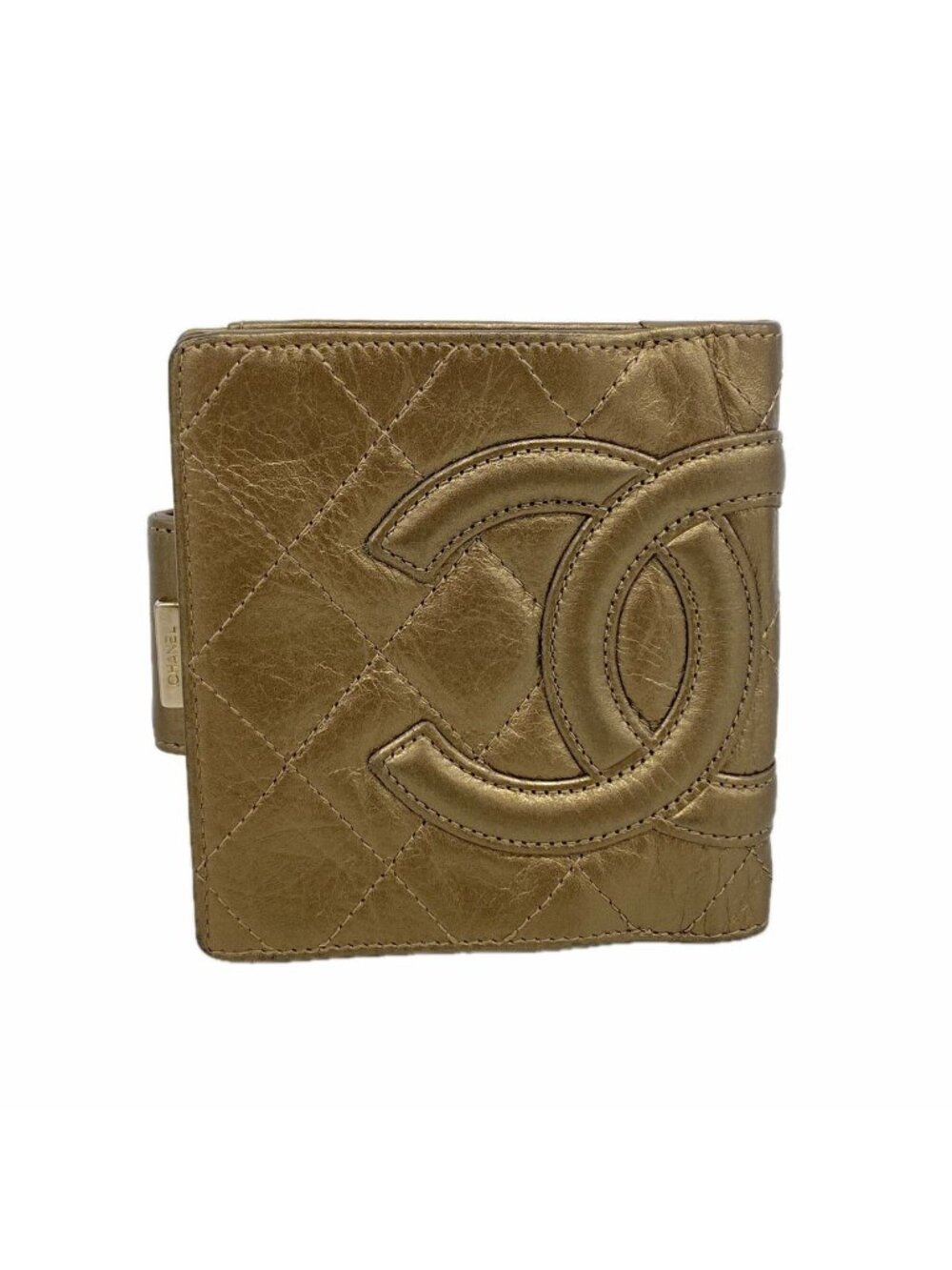 Chanel Wallet Cambon Leather Blanc Silver